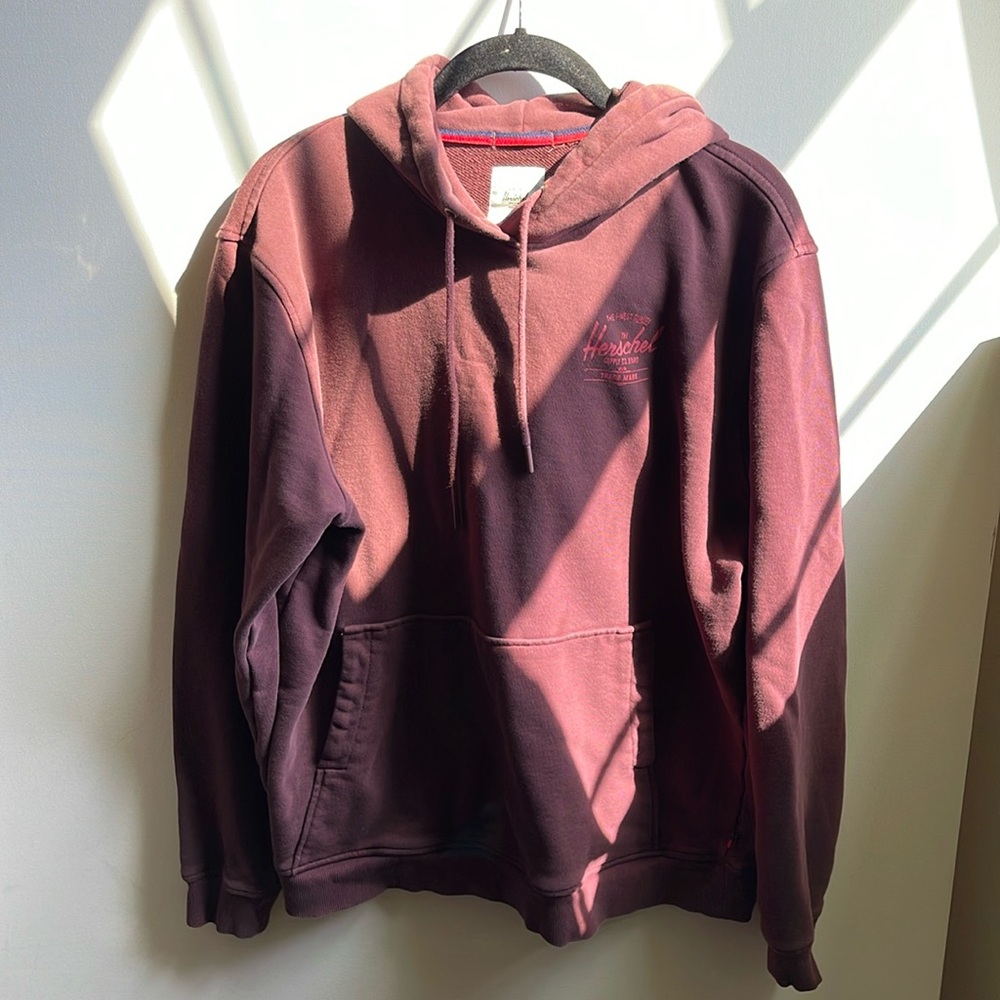 Herschel Supply Company Men's Maroon/Burgundy Pullover Hoodie